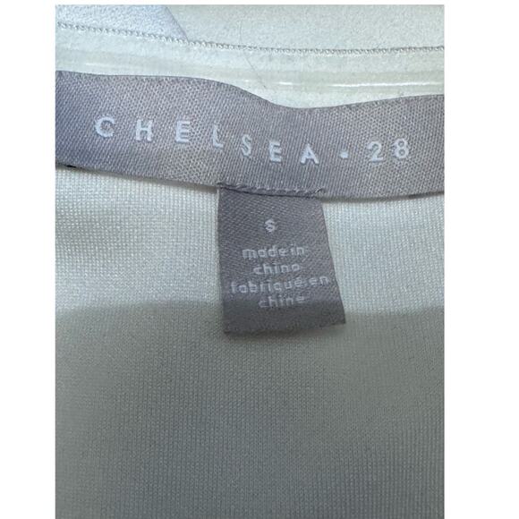 Chelsea 28 Off Shoulder Jumpsuit Surplus Neck Flutter Sleeve White W US S NWOT - Picture 8 of 9